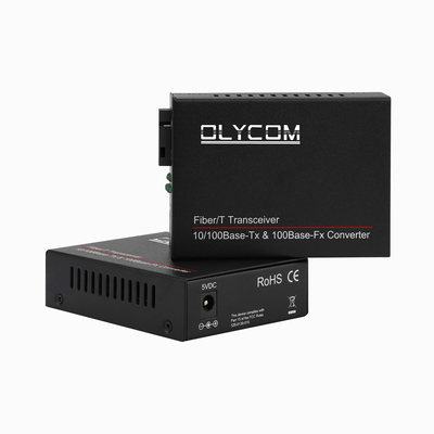 Mini-vezeloptische mediaconverter Rj45 naar Sc-transceiver Mm 20 km Single Fiber Sm 1310/1550nm