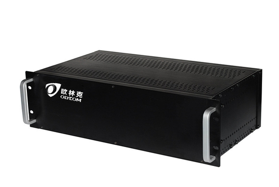 19" 3U 18slots Chassis Video Data Fiber Converter Rack Mount Chassis Dubbele voedingsbron
