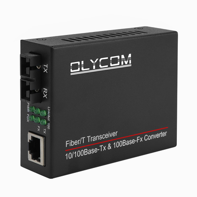 10/100mbps optische glasvezel media Transceiver 1310nm Media Converter MM 2km
