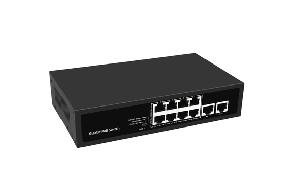 8 poorten Full Gigabit PoE Network Switch Ondersteuning Vlan PoE Uitbreiding 120W Budget