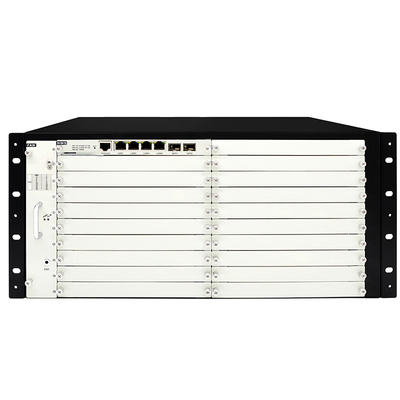 OTN DWDM 5U Chassis 20 Service Slots voor 100G 200G 400G Transmission Dual Power Input