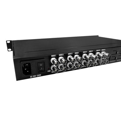 16-poorts AHD/CVI/TVI Video Converter HD 1080P Op Singlemode Glasvezel AC 220V Ingang
