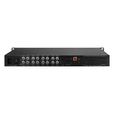 Analoog-video-optische converter enkelmodus-multimode FC ST SC poort 1U rack