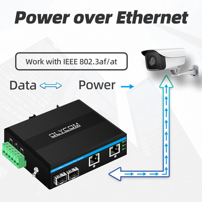 4 POE van Havensgigabit de Minipoe Schakelaar 48v Unmanaged van het Netwerkethernet