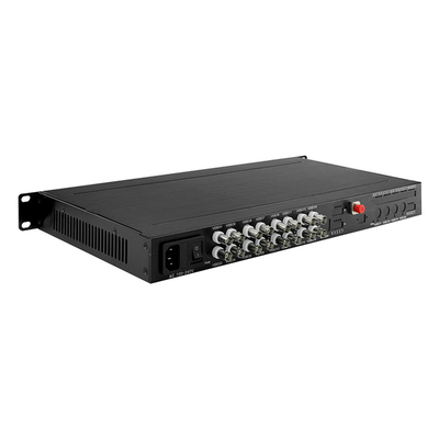 1080P 4K AHD CVI TVI Video Media Converter Digitale optische extender 1U Rack 16 Port