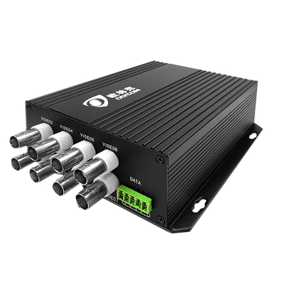 CCTV Analog Video Data Optical Converter SECAM Compatibel met 8 poorten SC/ST/FC vezel