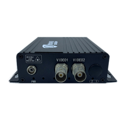 2 poorten CCTV Analoog Video Glasvezel Converter 720P DC5V FC/SC/ST Connector