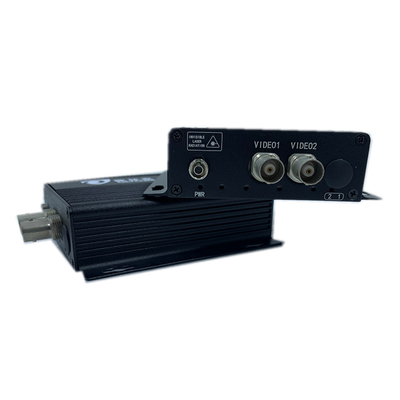 2 poorten CCTV Analoog Video Glasvezel Converter 720P DC5V FC/SC/ST Connector