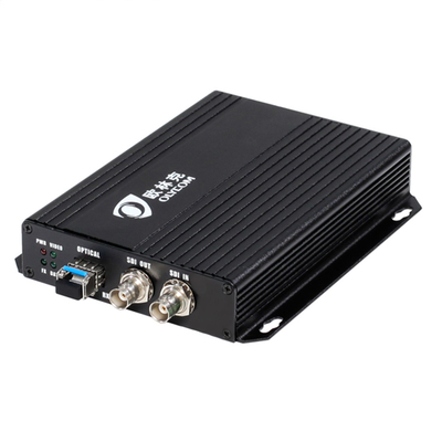 3G-SDI video-optische zender-ontvanger BNC-poort met 2 SDI-uitgang DC12V SFP-slot