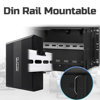 Verharden 10/100/1000mbps Mini Unmanaged Network Switch Poe Switch 12-48v DC
