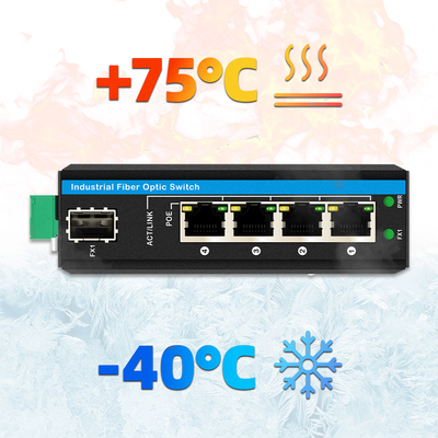5 poorten Gigabit Unmanaged POE Switch DC48-52V Power supply ethernet switch voor buitengebruik