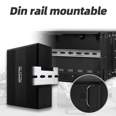 Gigabit 12-poort Industrial PoE Ethernet Switch IEEE 802.3af/at RJ45 DIN Rail Installation Switch