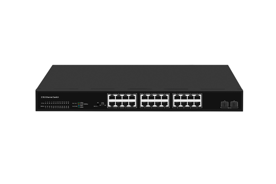 24 Port Network Switch 100M/1G/2.5G Ethernet 1G/2.5G/10G Fiber niet beheerd met FAN
