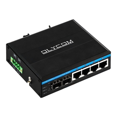 10/100/1000mbps Gigabit managed poe switch met 2 sfp slot din rail ethernet switch