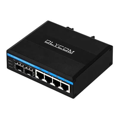 10/100/1000mbps Gigabit managed poe switch met 2 sfp slot din rail ethernet switch