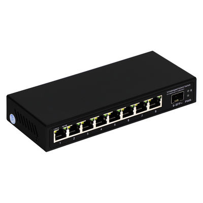 9-poorts onbeheerde 2.5G Ethernet switch met 10G Uplink SFP poort en 60Gbps backplane bandbreedte