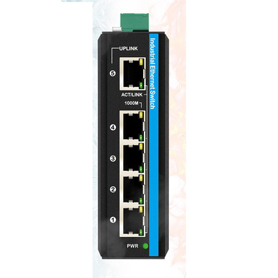 5 poorten Gigabit WEB Managed Switch 100/1000M Network Switch RSTP 802.1Q IP40