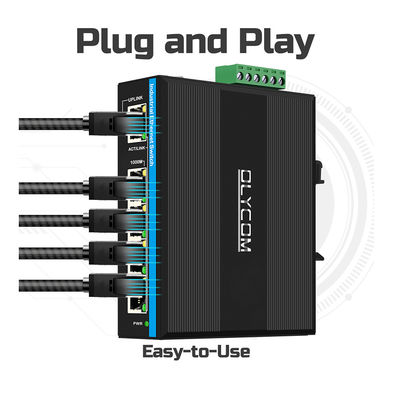 5 poorten Gigabit WEB Managed Switch 100/1000M Network Switch RSTP 802.1Q IP40