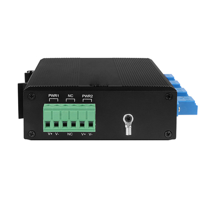 OM-FBS-44-SLC optische bypass-eenheid Single-mode LC connector 12V 24V 48V Din gemonteerd