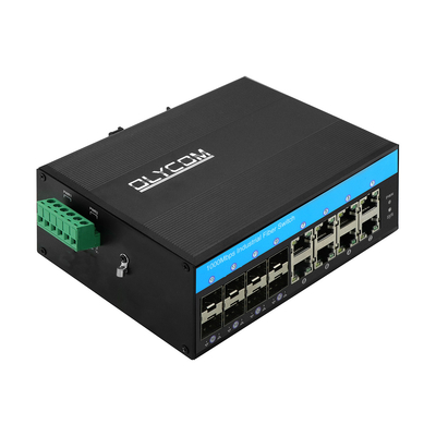 16 poort gigabit poe schakelaar ondersteuning af/at/bt din-rail ethernet schakelaar voor CCTV systeem