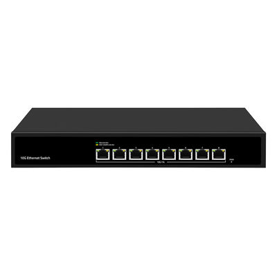 8 poort 10G Ethernet-schakelaar Onbeheerde snelheid met automatische detectie