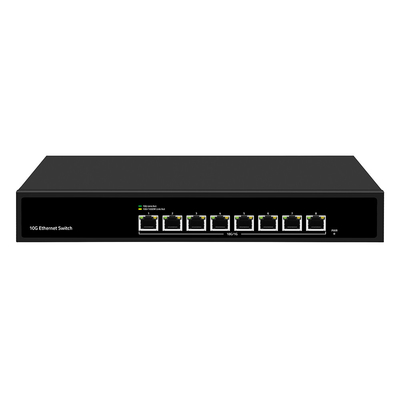 8 poort 10G Ethernet-schakelaar Onbeheerde snelheid met automatische detectie