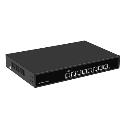 8 poort 10G Ethernet-schakelaar Onbeheerde snelheid met automatische detectie