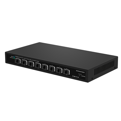 8 poorten 10G Fiber Switch 1G 2.5G Compliant Ongemanaged DC12V Input Op basis van Realtek
