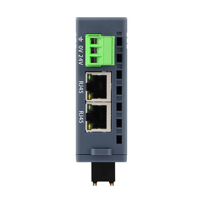 Modbus TCP/IP Slave I/O-module 24VDC 2 RJ45 16 Port DI DO Din Rail NPN PNP verbinding