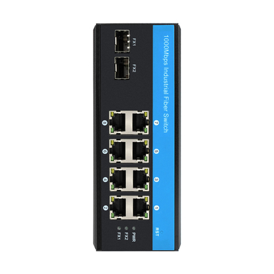 Gigabit 8-poort poe-schakelaar onbeheerde poe-schakelaar 6 x Gigabit PoE+-poorten 2 x 1.25G SFP-vezelpoorten 240W voor buitengebruik