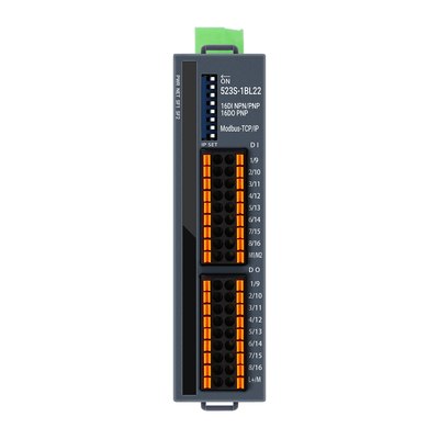 TCP/IP Modbus I/O Slave Module NPN en PNP ondersteund 16 Port DI DO DIN gemonteerd