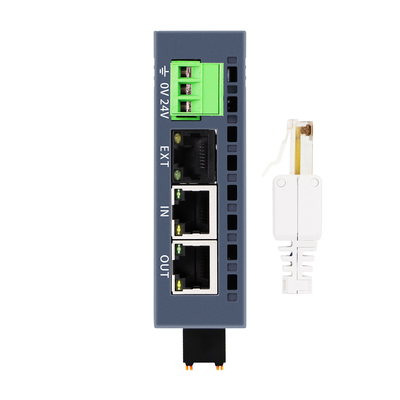 EtherCAT Protocol PAL I/O-systeem EtherCAT gedistribueerde schaalbare koppeling 3 RJ45 16DI+16DO I/O-module