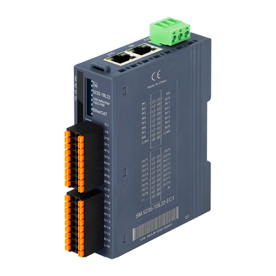 Din Rail I/O-module 100Mbit/s 2 RJ45 EtherCAT Protocol PAL I/O-systeem 16DI 16DO PNP-uitgang