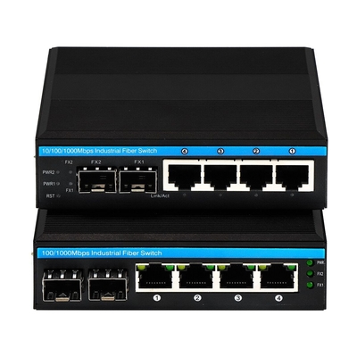 Gigabit ERPS Managed Ethernet Switch 2SFP+4RJ45 Din-rail Network Switch met PoE-uitgang