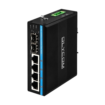 Gigabit ERPS Managed Ethernet Switch 2SFP+4RJ45 Din-rail Network Switch met PoE-uitgang