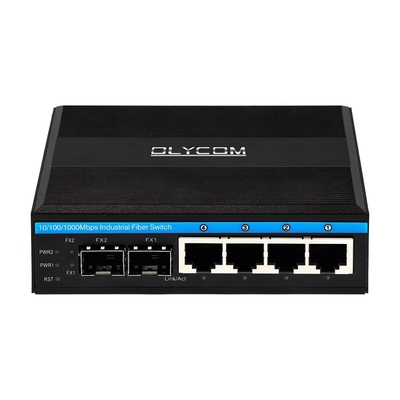 Gigabit ERPS Managed Ethernet Switch 2SFP+4RJ45 Din-rail Network Switch met PoE-uitgang