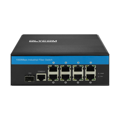 8 poorten RJ45+1*SFP L2 Managed Gigabit Ethernet Switch IP40 Dual Power Input Poe Switch