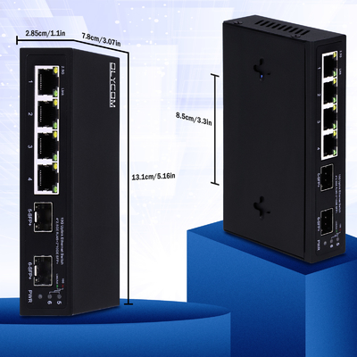 10g ethernet-switch ongemanaged 4 poort 2.5G ethernet-switch met 10G SFP+-poorten