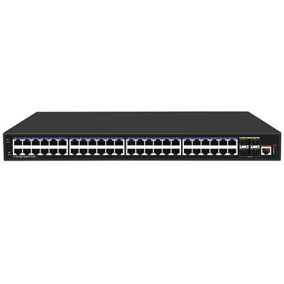 48-poort Gigabit L3 Managed Network Switch 10G Fiber Uplinks Single AC Input Op basis van Realtek