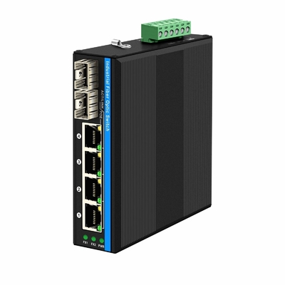 6 Poort Gigiabit niet-beheerde Ethernet-schakelaar Din spoornetwerkschakelaar DC12V/24V Input