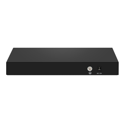 8-poort 10G SFP+ vezelschakelaar Onbeheerd 1G/2.5G Auto-adaptief DC12V Ondersteuning OEM