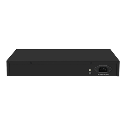 Onbeheerde rack gemonteerde 10G Ethernet-switch met AC100V-240V-toevoer en 1G/2.5G/5G-compatibiliteit