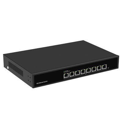 Onbeheerde rack gemonteerde 10G Ethernet-switch met AC100V-240V-toevoer en 1G/2.5G/5G-compatibiliteit