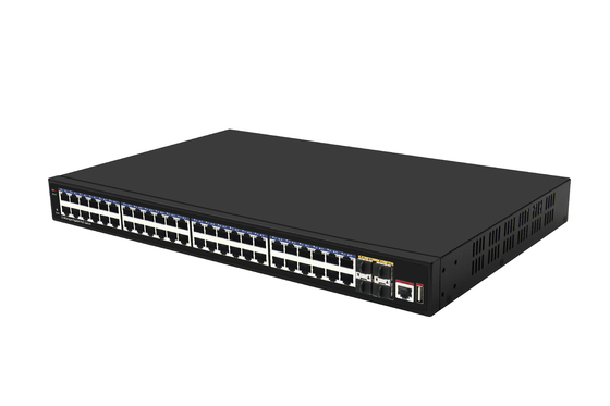 48 poort 10G Poe Switch L3 Managed Ethernet Switch met 48 * Gigabit Poe Ports + 4 * 10G Sfp + Ports