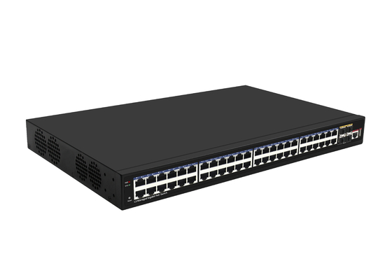 48 poort 10G Poe Switch L3 Managed Ethernet Switch met 48 * Gigabit Poe Ports + 4 * 10G Sfp + Ports