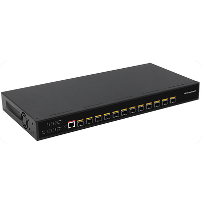 10G Fiber L3 Managed Switch 12 Port Full Optic Ports Console Beheerbare AC-invoer