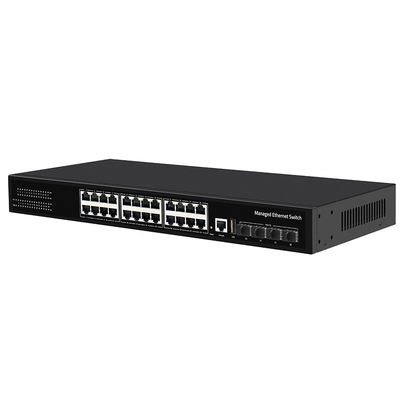 10G beheersbare schakelaar 24 poort Gigabit koper ring ERPS beheerd 1G/2.5G vezel