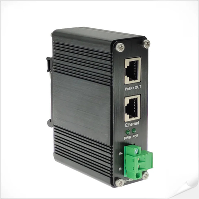 Industriële 90W 802.3bt PoE++ Injector Gigabit DC12V DC24V DC48V Input Mini Size