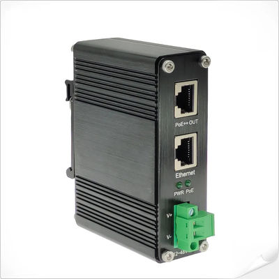 Industriële 90W 802.3bt PoE++ Injector Gigabit DC12V DC24V DC48V Input Mini Size