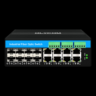 16 Port Managed Industrial Ethernet Switch 8RJ45+8SFP POE Switch met 4*RS485+2*CAN BUS
